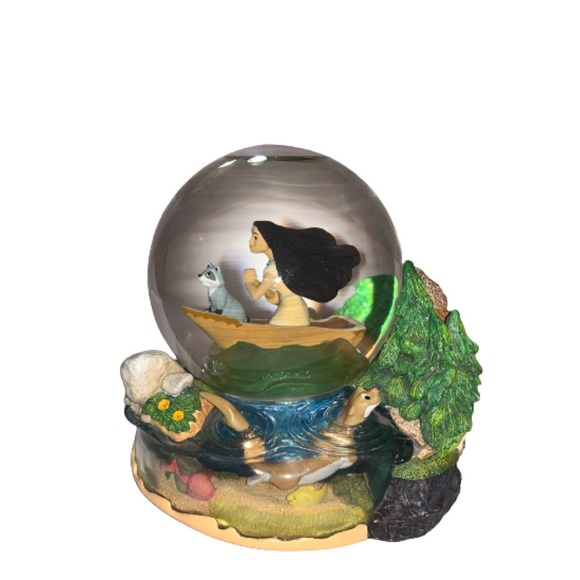 RARE Vintage Disney Pocahontas Snow Globe Meeko - Picture 2 of 10